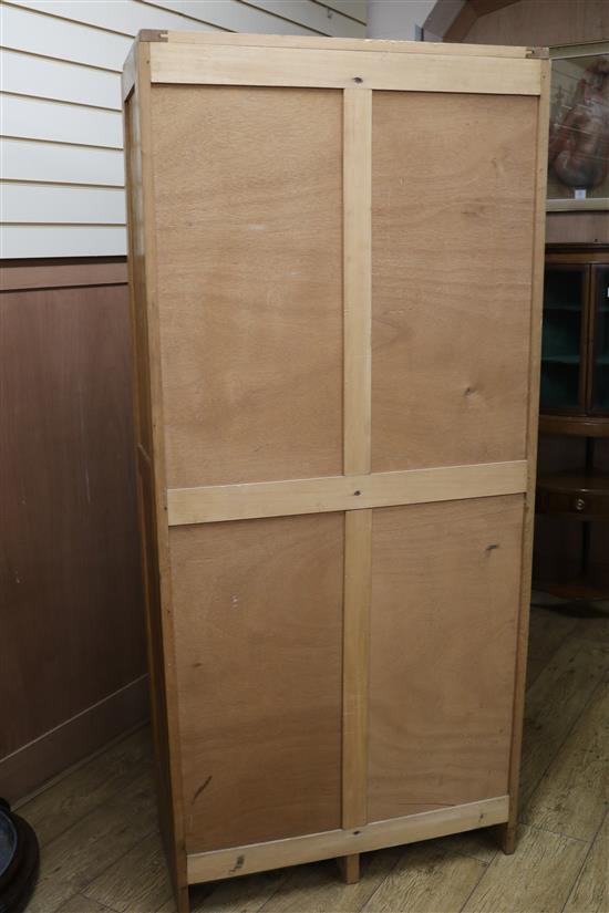 A tambour shutter filing cabinet W.80cm